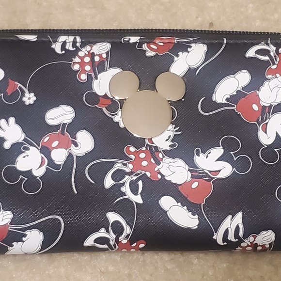 Disney Bags Disneys Mickey Minnie Zip Around Wallet Poshmark